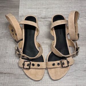 Alexander Wang  Strapped Leather Flats